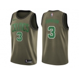 Men Nike Boston Celtics #3 Dennis Johnson Green Salute to Service NBA Swingman Jersey
