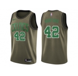 Men Nike Boston Celtics #42 Al Horford Green Salute to Service NBA Swingman Jersey
