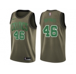 Men Nike Boston Celtics #46 Aron Baynes Green Salute to Service NBA Swingman Jersey