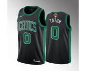 Men's Boston Celtics #0 Jayson Tatum 2022 Black Finals Stitched Jersey