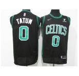 Men's Boston Celtics #0 Jayson Tatum Nike Black Swingman Player Jersey