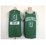 Men's Boston Celtics #0 Jayson Tatum Nike Green 2021-22 Swingman City Jersey