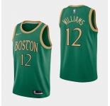 Men's Boston Celtics #12 Grant Williams Kelly Green 2019-20 City Jersey