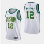 Men's Boston Celtics #12 Grant Williams White City Nike Jersey