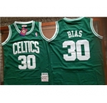 Men's Boston Celtics #30 Len Bias Green Swingman Throwback Jersey