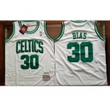 Men's Boston Celtics #30 Len Bias White Swingman Throwback Jersey