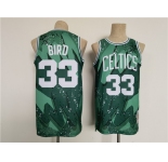 Men's Boston Celtics #33 Larry Bird Green Throwback basketball Jersey