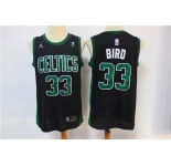 Men's Boston Celtics #33 Larry Bird  Swingman Authentic Black Basketball Jersey 2021 New（Jordan logo）