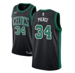 Men's Boston Celtics #34 Paul Pierce Black Statement Edition Stitched Basketball Jersey
