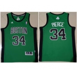 Men's Boston Celtics #34 Paul Pierce Green Stitched Basketball Jersey
