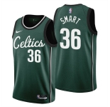 Men's Boston Celtics #36 Marcus Smart 2022-23 Green City Edition Stitched Jersey