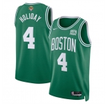 Men's Boston Celtics #4 Jrue Holiday Kelly Green 2024 Finals Icon Edition Stitched Basketball Jersey
