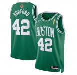 Men's Boston Celtics #42 Al Horford Kelly Green 2024 Finals Champions Icon Edition Stitched Basketball Jersey