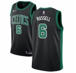 Men's Boston Celtics #6 Bill Russell Black Basketball Swingman Statement Edition Jersey