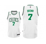 Men's Boston Celtics #7 Jaylen Brown White Home Swingman Jersey