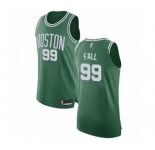 Men's Boston Celtics #99 Tacko Fall Authentic Green(White No.) Road Basketball Jersey - Icon Edition