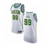 Men's Boston Celtics #99 Tacko Fall Authentic White Basketball Jersey - City Edition