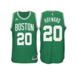 Men's Gordon Hayward Boston Celtics #20 Road Green New Swingman Jersey