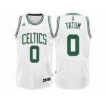 Men's Jayson Tatum Boston Celtics #0 Home White New Swingman Jersey