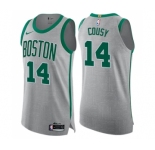 Men's Nike Boston Celtics #14 Bob Cousy Authentic Gray NBA Jersey - City Edition