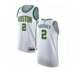 Men's Nike Boston Celtics #2 Red Auerbach Authentic White NBA Jersey - City Edition