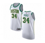Men's Nike Boston Celtics #34 Paul Pierce Authentic White NBA Jersey - City Edition