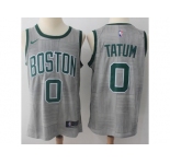 Nike Boston Celtics #0 Jayson Tatum Gray NBA Swingman City Edition Jersey