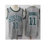 Nike Boston Celtics #11 Kyrie Irving Gray NBA Swingman City Edition Jersey