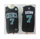Nike Boston Celtics #7 Jaylen Brown Black NBA Swingman Jersey