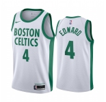Nike Celtics #4 Carsen Edward White NBA Swingman 2020-21 City Edition Jersey