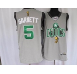 boston celtics #5 garnett grey