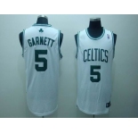 boston celtics #5 garnett whtie(fans edition)