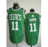 nba boston celtics #11 davis green(white number)