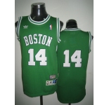 nba boston celtics #14 boston green(white number)