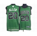 nba boston celtics #20 allen green(black number)