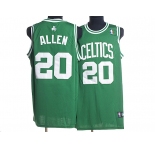 nba boston celtics #20 allen green(white number)