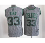 nba boston celtics #33 bird grey[static fashion swingman]