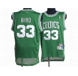 nba boston celtics #33 bird m&n green