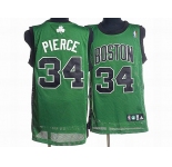 nba boston celtics #34 pierce green(black number)