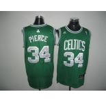 nba boston celtics #34 pierce green(white number)[2011 swingman revolution 30]