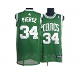 nba boston celtics #34 pierce green(white number)