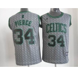 nba boston celtics #34 pierce grey[static fashion swingman]