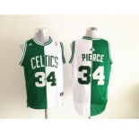 nba boston celtics #34 pierce white-green[strip][revolution 30 swingman]