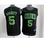 nba boston celtics #5 garnett black[camo fashion swingman]