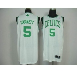 nba boston celtics #5 garnett white[revolution 30]