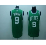 nba boston celtics #9 rondn green(white number)fans edition