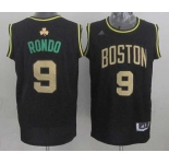 nba boston celtics #9 rondo black