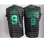 nba boston celtics #9 rondo grey[black strip]
