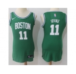 Women Nike Boston Celtics #11 Kyrie Irving Green NBA Authentic Icon Edition Jersey