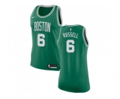 Women Nike Boston Celtics #6 Bill Russell Green NBA Swingman Icon Edition Jersey
